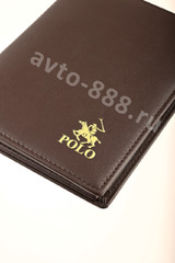 Обложка для документов коричневая POLO фото 3