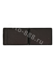 Визитница LACOSTA чёрная, крокодил, 5 отделов для карт фото 2