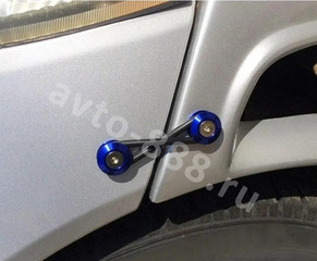 Замок бампера на резинках ЧЁРНЫЙ фото 2