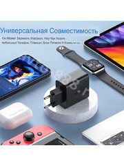 Сетевое зарядное устройство Супер Быстрая TYPE-C чёрное фото 7