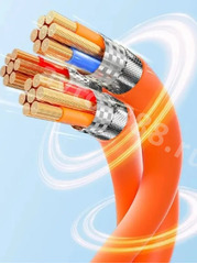 USB-кабель для быстрой зарядки IPHONE+USB (1.5м) шт фото 3