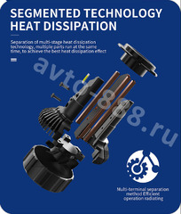 Автомобильная лампа LED V18 H4 (2шт) фото 5