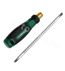 Отвёртка телескопическая PH/SL двусторонняя с фиксатором 210мм (+ -) фото 3