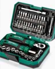 253250 Набор бит и головок с трещоткой 40 предметов в кейсе фото 4