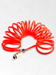 Шланг спиральный для компрессора, с быстросъемным соединением 15м фото 3