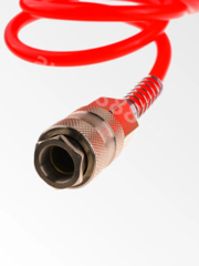 Шланг спиральный для компрессора, с быстросъемным соединением 15м фото 5