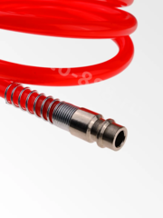 Шланг спиральный для компрессора, с быстросъемным соединением 10м фото 4