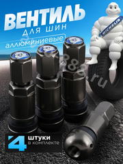 Вентиль для бескамерных шин 4шт. тёмно-серый фото 1