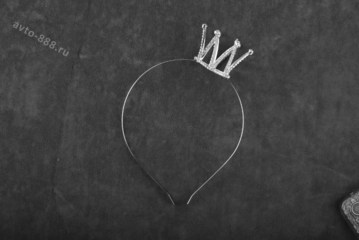 Ободок корона для волос детский серебро 362 фото 1