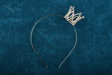 Ободок корона для волос детский золото 363 фото 1