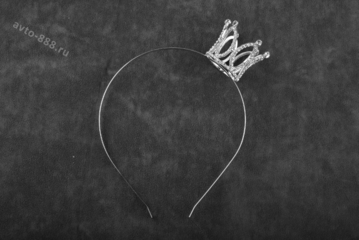 Ободок корона для волос детский серебро 361 фото 1