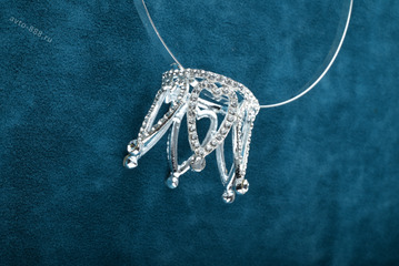 Ободок корона для волос детский серебро 360 фото 3