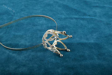 Ободок корона для волос детский золото 360 фото 1