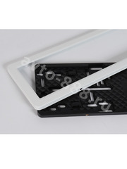 Рамка номера белый для китайского автомобиля (2шт) 8410 фото 2