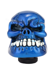 Ручка КПП череп, синий фото 5