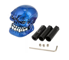 Ручка КПП череп, синий фото 4