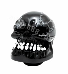 Ручка КПП череп, чёрный фото 1