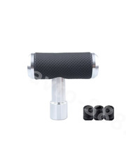 Ручка КПП алюминиевый+кожа хром фото 1