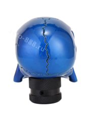 Ручка КПП череп, синий фото 3