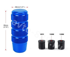 Ручка КПП алюминиевый синий фото 3