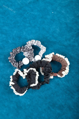 Резинки для волос набор, коричневые оттенки 头圈6件套 фото 1