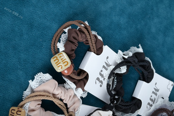 Резинки для волос набор, коричневые оттенки 5卡5色 фото 3