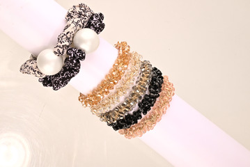 Резинки для волос набор, коричневые оттенки 7件套 фото 4