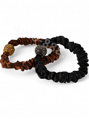 Резинки для волос набор, коричневые оттенки (67шт) фото 2