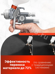 Краскопульт пневматический G5 верхним бачком 600мл фото 11