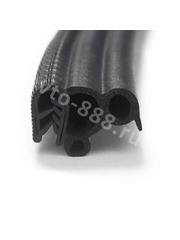 Уплотнитель на двери G (полая) чёрная, 3.5м фото 1