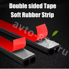 Уплотнитель на двери B (полая) чёрная, 16м фото 2