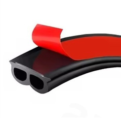 Уплотнитель на двери B (полая) чёрная, 16м фото 1