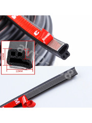 Уплотнитель на двери L (полая) чёрная 16м фото 2