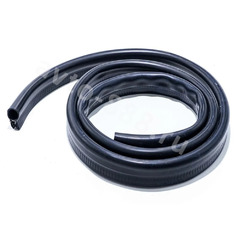 Уплотнитель на двери E (полая) чёрная, 4.3м фото 3