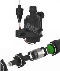 Бесщеточная водяная помпа Лунфэй, 12V (патрубок 16) фото 2