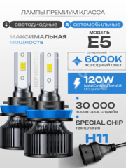 Автомобильная лампа LED E5-H11 (2шт) 12v/24v фото 1