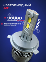 Автомобильная лампа LED E5-H4 (2шт) 12v/24v фото 2