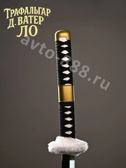 Катана ZhangShen 罗 黑金手柄 黑壳 银身 фото 4