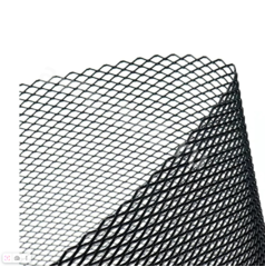 Сетка на решетку ячейка 3х6мм алюминиевая чёрная (800*400мм) МЕЛКАЯ фото 2