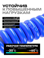 Шланг пневматический с быстросъемом полиуретановый армированный (10х16мм*3мм) 15м фото 5
