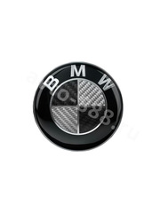 Эмблема BMW (Ø82мм) (карбон) фото 1