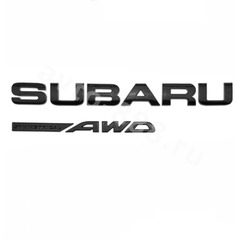 Надпись SUBARU ///AWD 215*23mm чёрный SAL-004 фото 1
