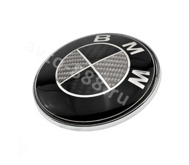Эмблема BMW (Ø82мм) (карбон) фото 2