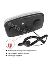 Маяк проблесковый оранжевый светодиодный на магните 24 COB светодиода 12-24V фото 6