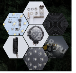 Дневные ходовые огни 12V/24V черный (1шт) фото 4