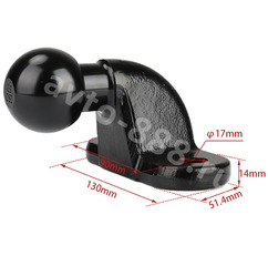 Фаркоп крюк универсальный с шаром чёрный фото 3