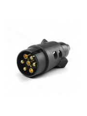 Разъём для прицепа пластиковый, 7ми контактный, комплект (вилка и розетка) фото 2