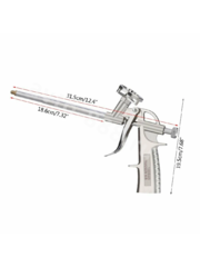 Пистолет для монтажной пены (аллюминиевый) фото 3