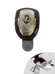 Держатель очков кожа чёрная LEXUS, шт фото 2