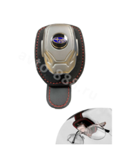 Держатель очков кожа чёрная SUBARU, шт фото 2